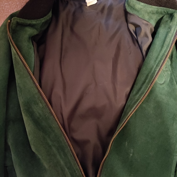 Vintage George Strait 80's Country Suede Leather Letterman Bomber Jacket Unisex - Picture 16 of 16